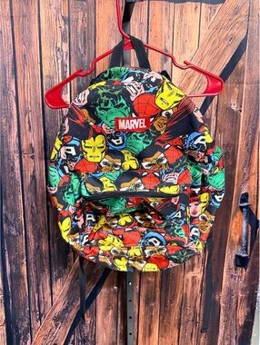 Marvel Superhero Print Backpack with Padded Straps